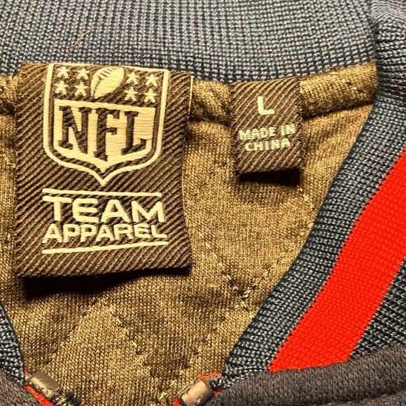 New England Patriots Jacket L NFL Team Apparel Zip Up Pat Patriot Logo - Picture 4 of 5